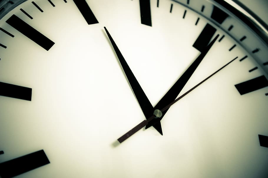 close-up photo of wall clock, time, at, time indicating, time of HD wallpaper