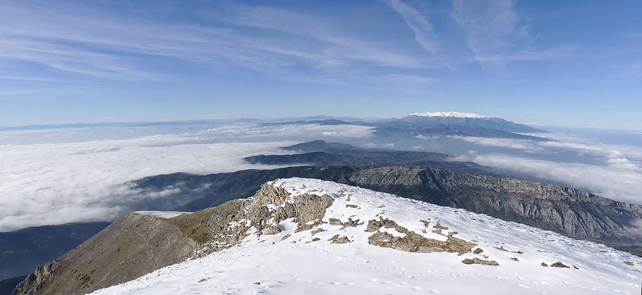 snow, nature, panoramic, winter, landscape, cold temperature HD wallpaper