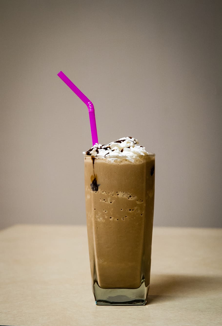mocha frappe, coffee, milkshake, drink, food, cream, sweet, beverage, HD wallpaper