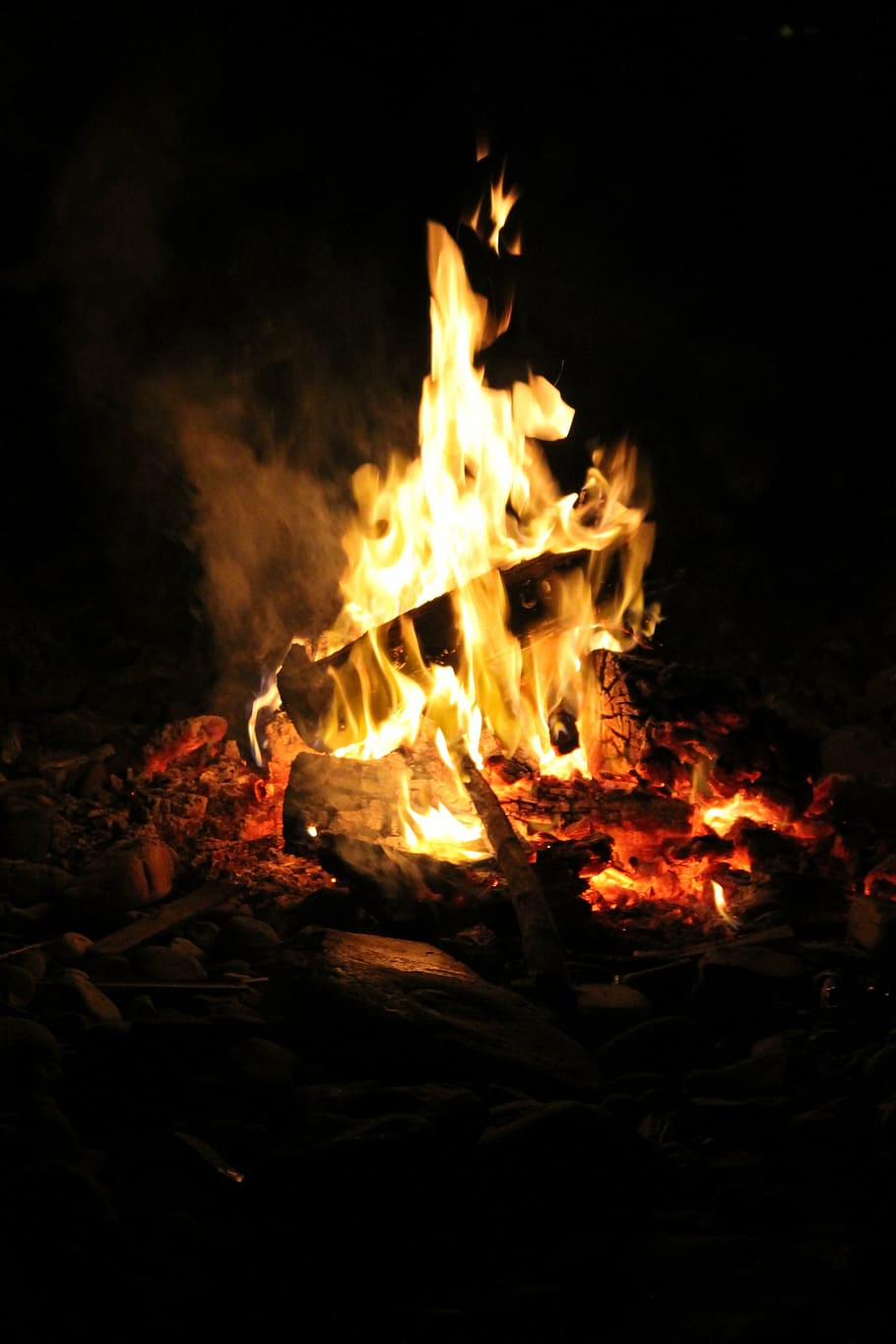 fire, flames, bonfire, burning, torches, heat, celebration HD wallpaper