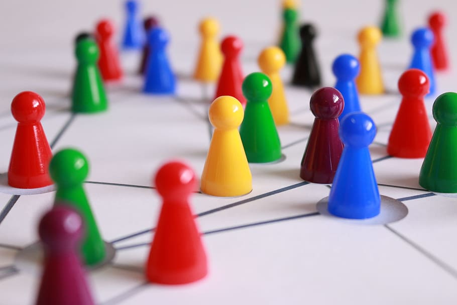 assorted-color pins on board, play stone, network, networked HD wallpaper