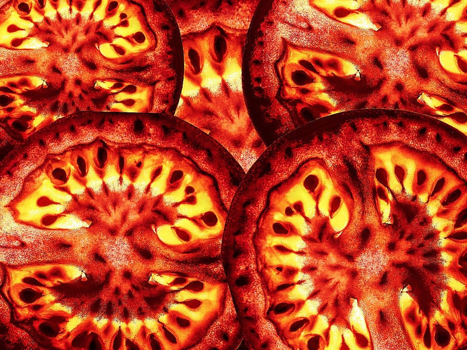 tomato, tomatoes, red, seeds, healthy, fresh, food, raw, slice HD wallpaper