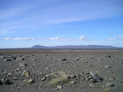 rock formation during daytime, desert, flat, bleak, lunar landscape HD wallpaper