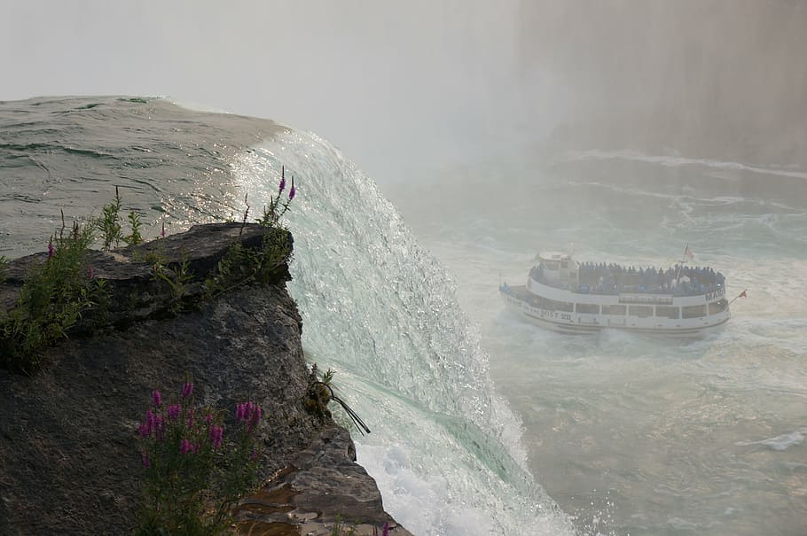 niagara falls, american, river, canada, waterfall, landmark, HD wallpaper