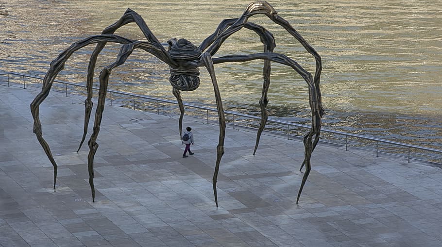 sculpture, spider, bilbao, guggenheim museum, insect, guggemheim, HD wallpaper