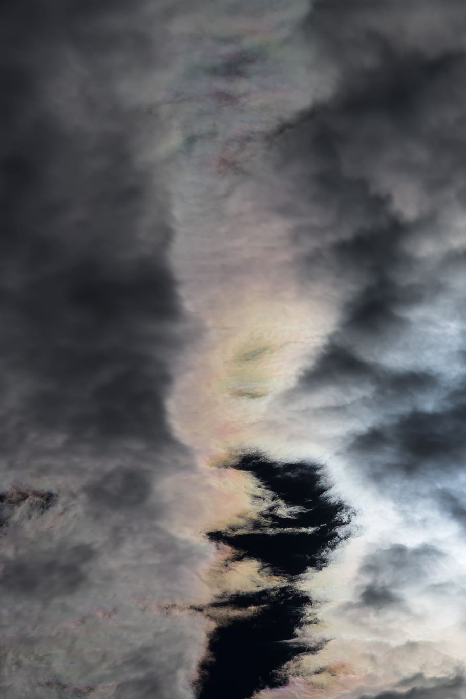 cloudscape, sky, weather, light, dark, rainbow, break, cloud - sky HD wallpaper