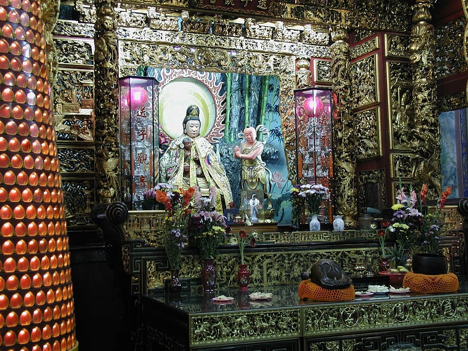 temple, shrine, buddhist, asia, worship, indochina, buddhism, HD wallpaper