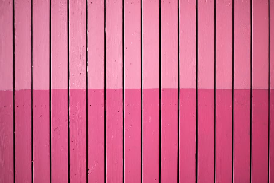 closeup photo of pink paint plank wall, pink background, pattern HD wallpaper