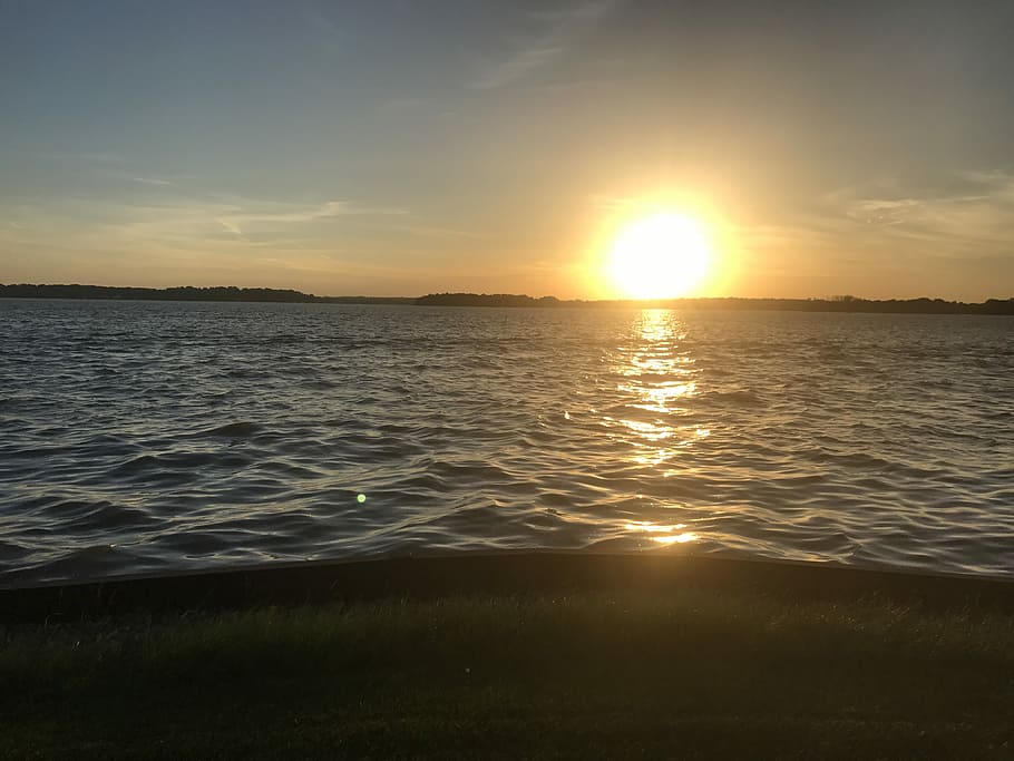 View, Clouds, Weather, sky, sunset, sea, nature, water, reflection HD wallpaper