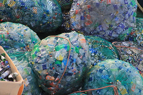 plastic, bottles, garbage, web, colorful, environmental protection HD wallpaper