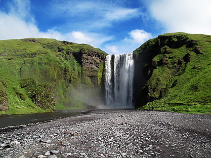 Angel Falls, Valenzuela, skogafoss, waterfall, dinamet7, iceland HD wallpaper