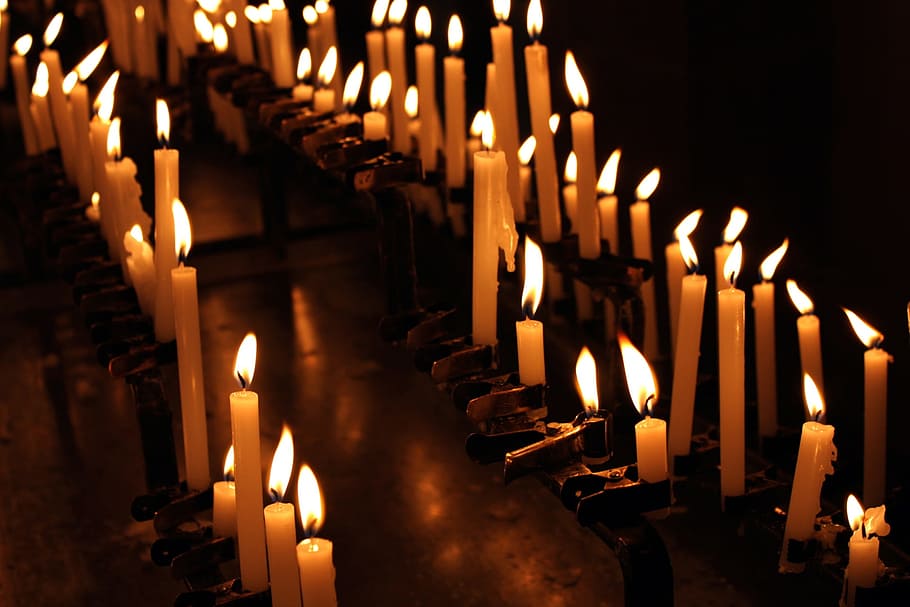 candle, candles, wax, flame, flames, fire, candle wax, heat HD wallpaper