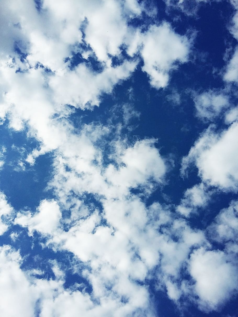 sky, clouds, blue sky, cloudy, weather, dom, heavens, flight HD wallpaper