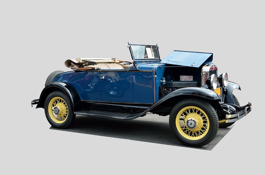 classic, convertible, antique, restored, retro, vintage, automobile, HD wallpaper