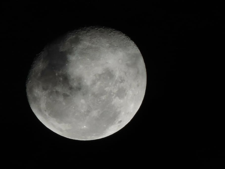 moon, night, space, astronomy, sky, moon surface, full moon HD wallpaper