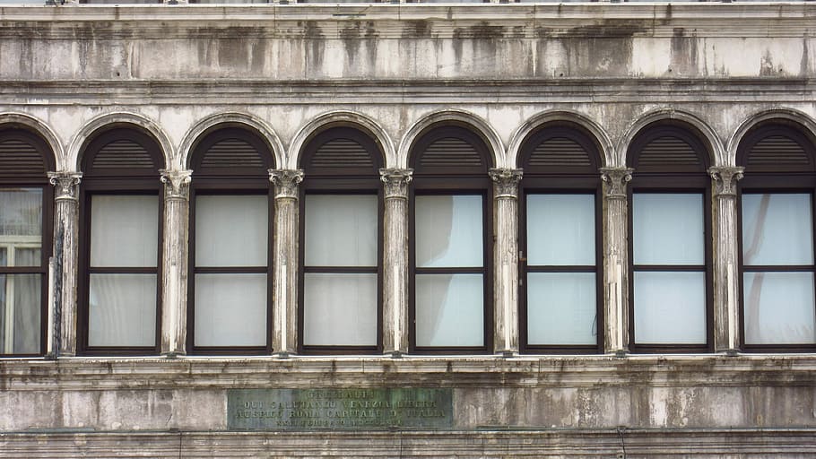 Window, Facade, Historically, architecture, venice, italy, old HD wallpaper
