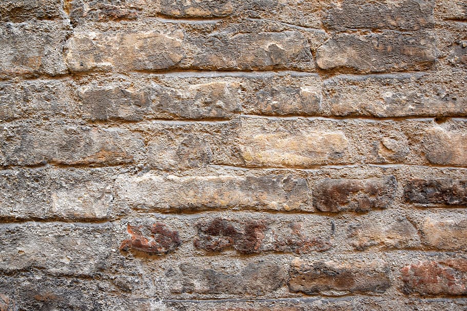 brown brick wall, texture, bricks, old wall, color, building, HD wallpaper