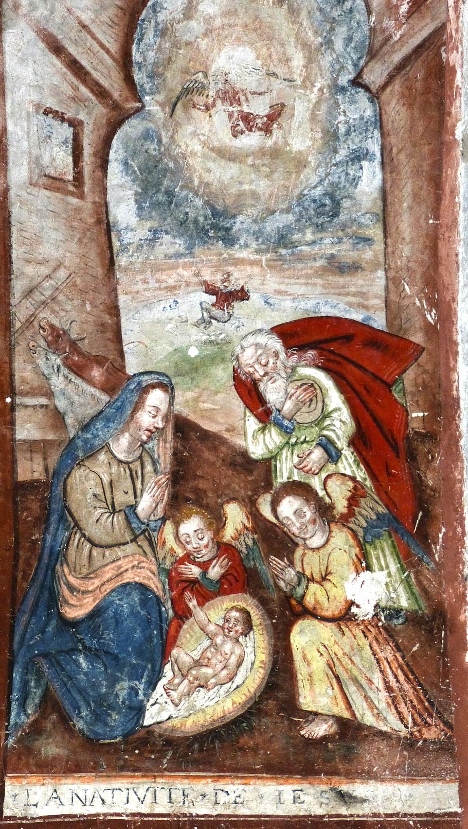 Birth, Nativity, Christmas, Fresh, vielha, val d'aran, church, HD wallpaper