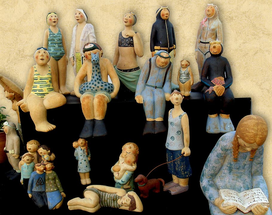 ceramic, art, deco, decoration, figure, cultures, asia, representation HD wallpaper