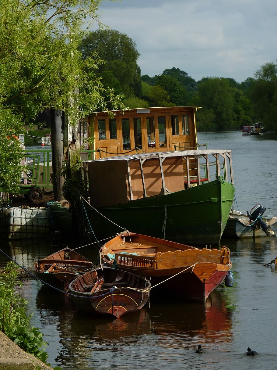 Ship, Boot, River, Water, Port, Web, england, river thames HD wallpaper