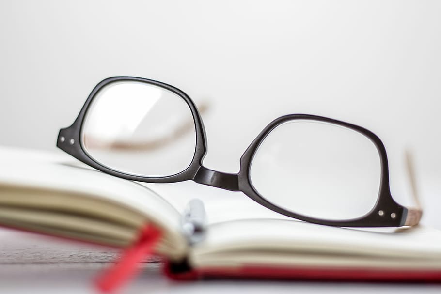 clear eyeglasses with black frames, black framed eyeglasses, lenses HD wallpaper
