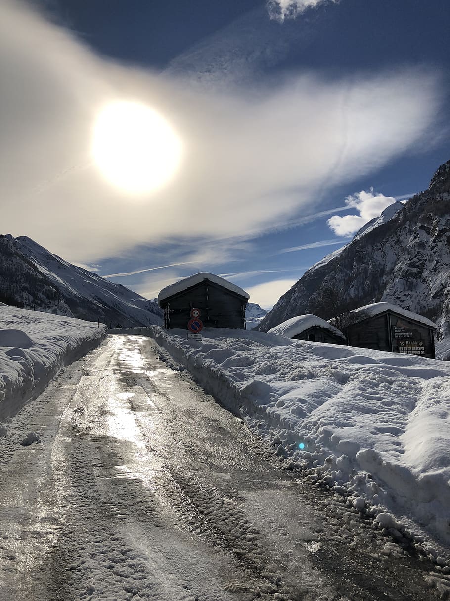 grand, cold, nature, winter, snow, cold temperature, sky, mountain HD wallpaper