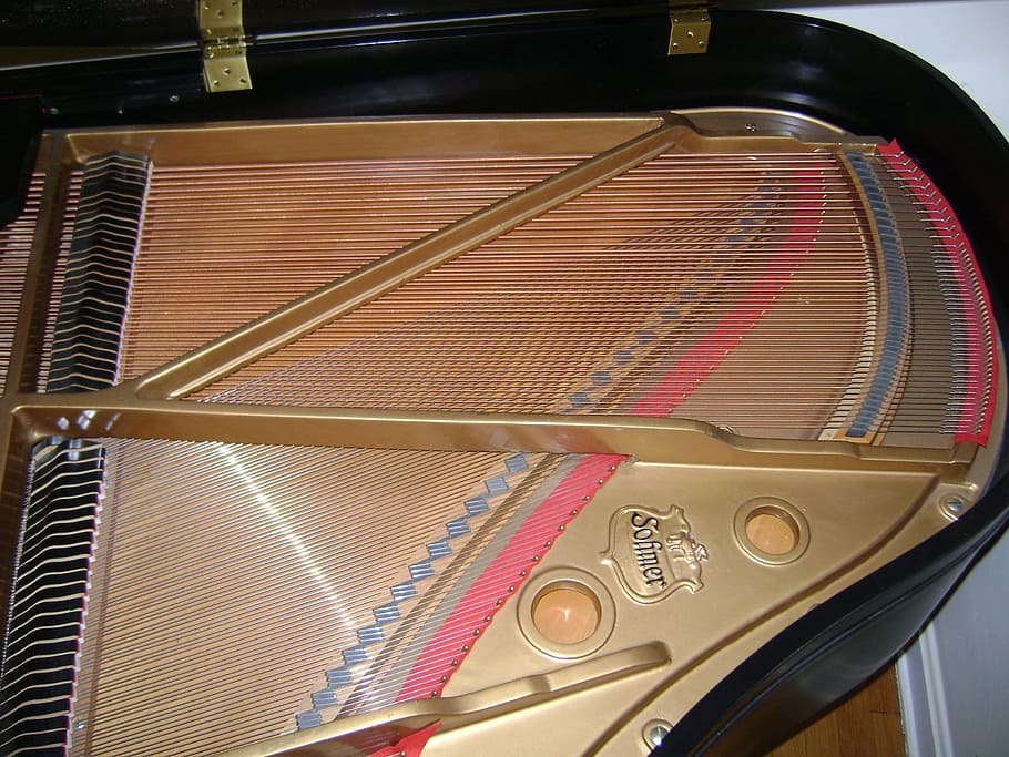 Piano, Strings, Interior, Inside, instrument, musical, melody HD wallpaper