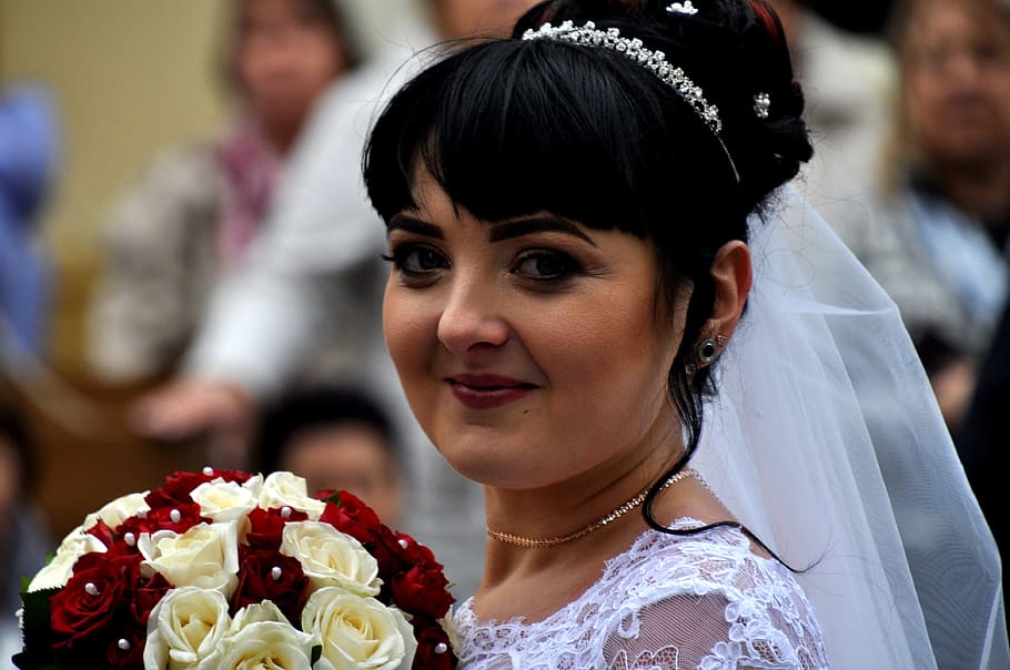 woman, bride, wedding, celebration, women, event, newlywed HD wallpaper