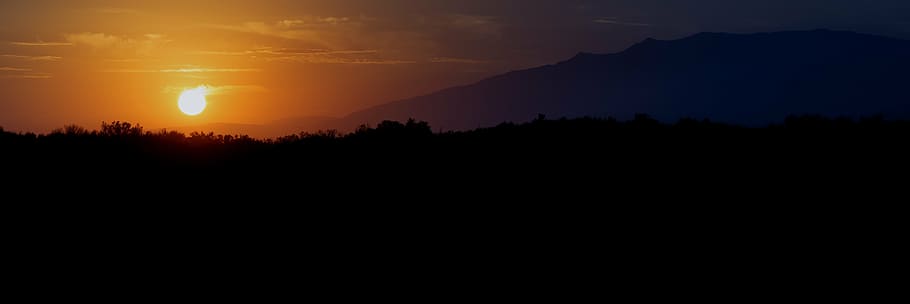 sunset, twilight, abendstimmung, afterglow, sky, nature, landscapes HD wallpaper