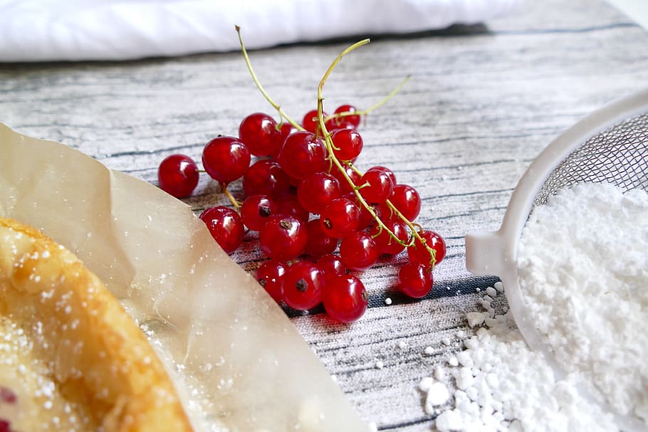 currants, bake, cake, berries, summer, red, white, sugar, food and drink HD wallpaper