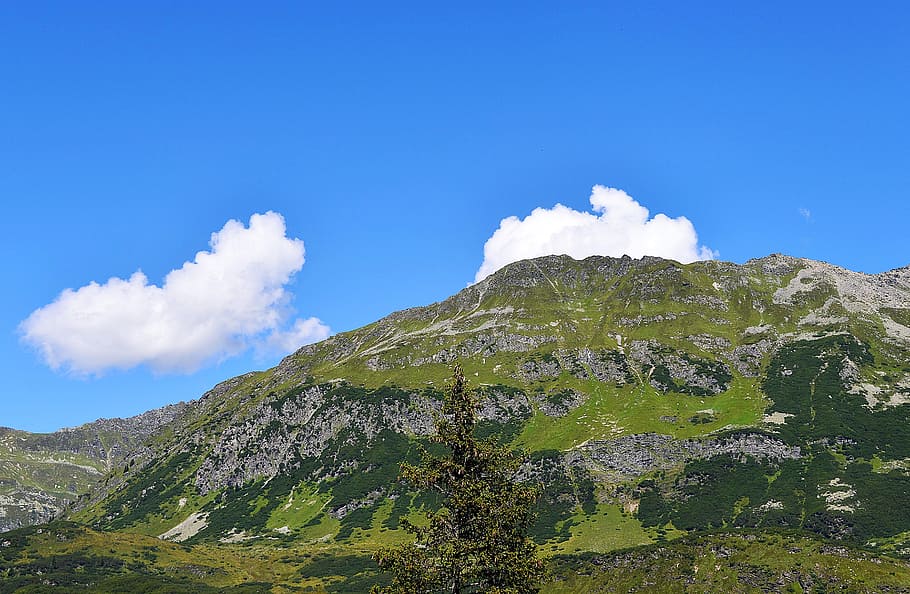 mountain world, vorarlberg, clouds, view, landscape, sky, scenics - nature HD wallpaper