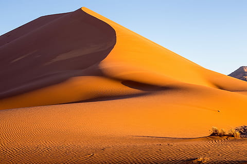 brown desert, desert sand, africa, namibia, dune, shadow, sand dune HD wallpaper