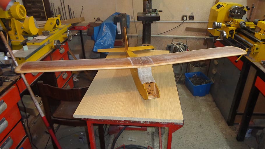 aircraft, model, workshop, wood - material, work tool, working HD wallpaper
