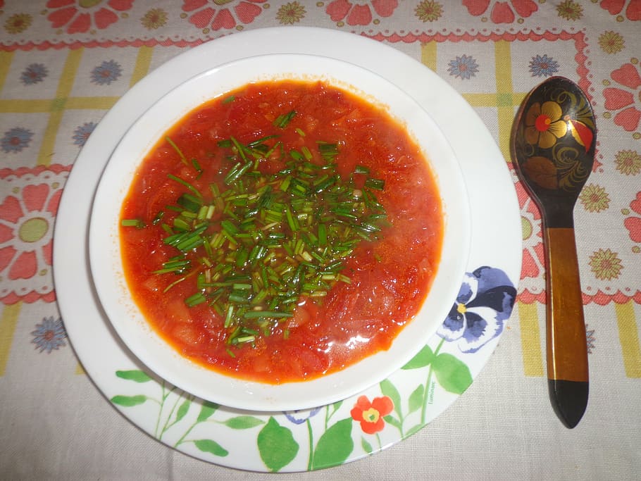 borsch, kitchen, first course, food, food and drink, indoors HD wallpaper