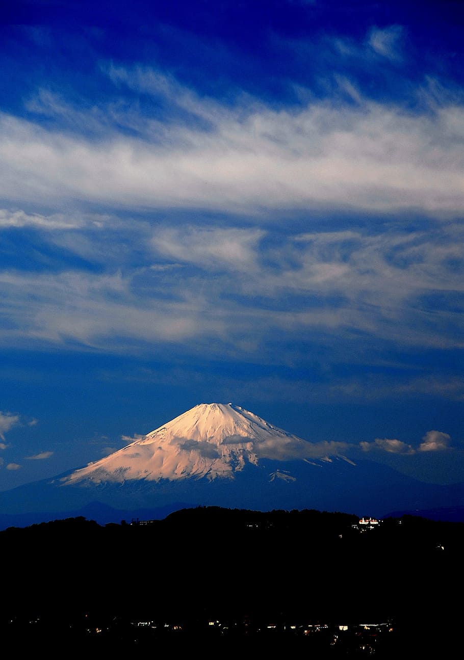 mt fuji, sky, glorious, mountain, cloud - sky, scenics - nature HD wallpaper
