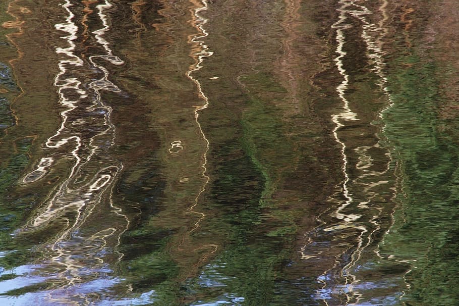 water, lake, reflections, nature, day, full frame, no people HD wallpaper