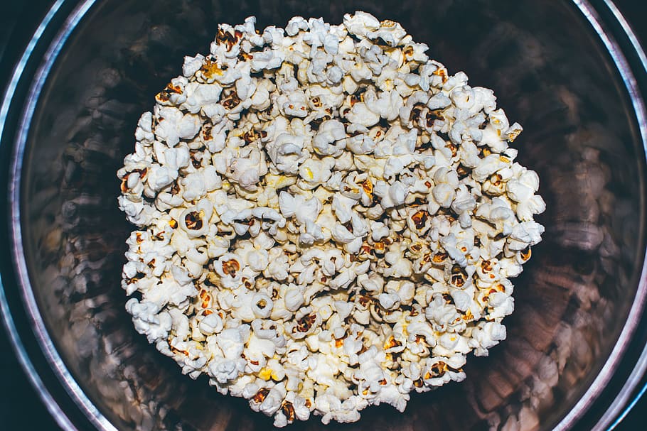 popcorn, snacks, food, food and drink, freshness, directly above HD wallpaper