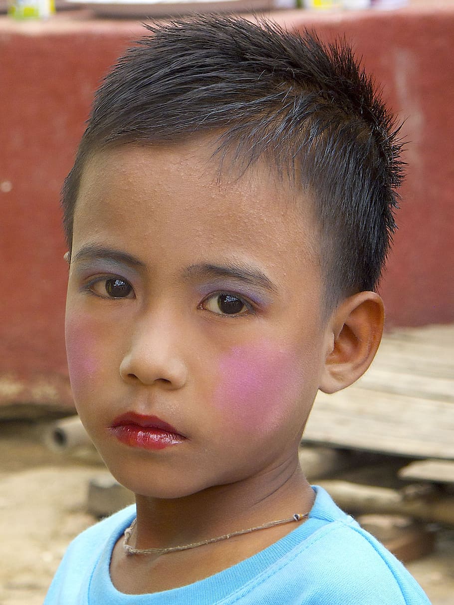 buddhism, initiation, child, burma, childhood, headshot, portrait HD wallpaper