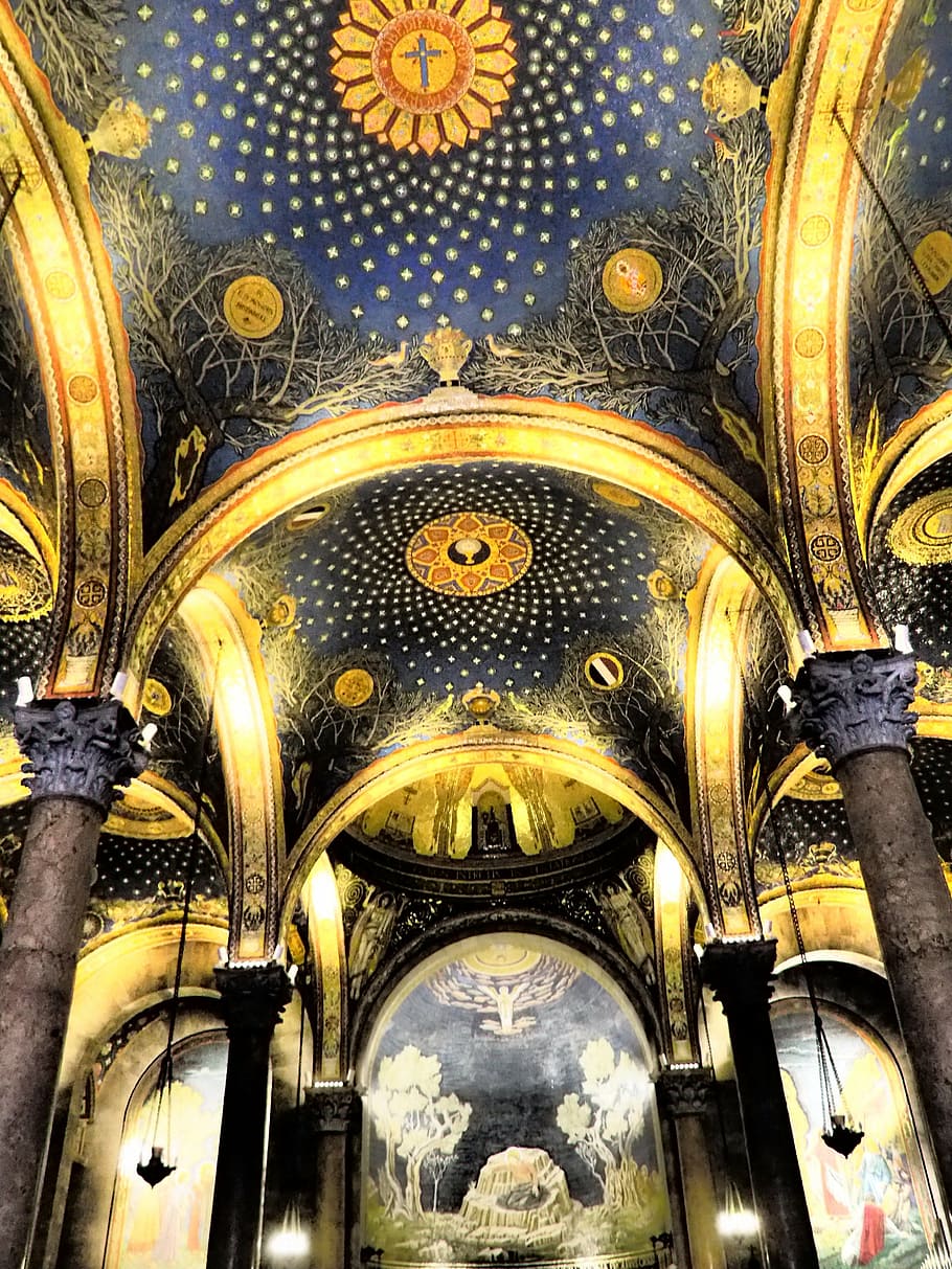 church, basilica of the agony, church of all nations, gethsemane