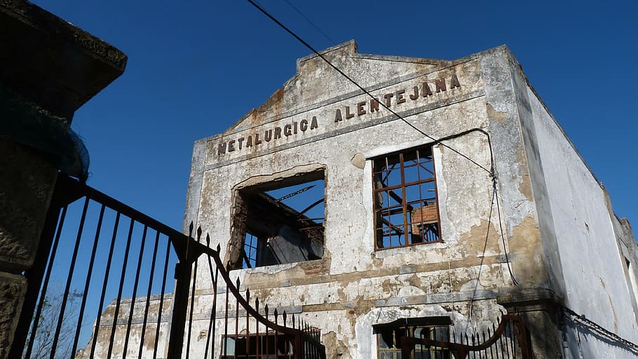 building, facade, factory, lapsed, ruin, dilapidated, architecture HD wallpaper