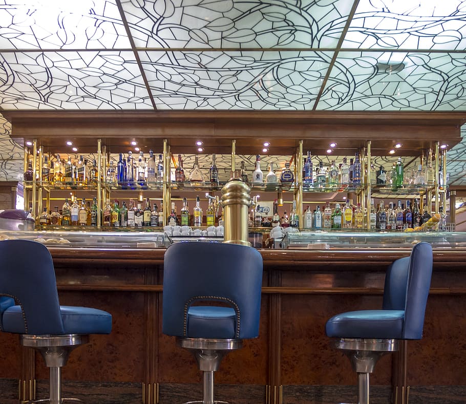 bar, table, chairs, coffee, drinks, cup, cafe, restaurant, pub HD wallpaper