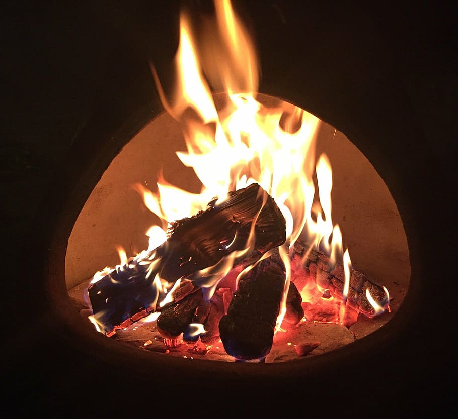 fire, flames, burn, burning, fire - natural phenomenon, heat - temperature HD wallpaper