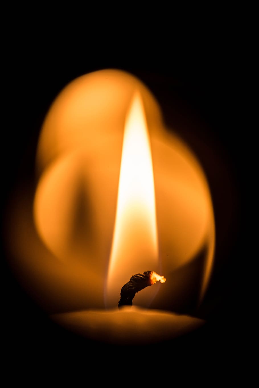candle light, flame, warm, closeup, macro, glowing, candlelight HD wallpaper