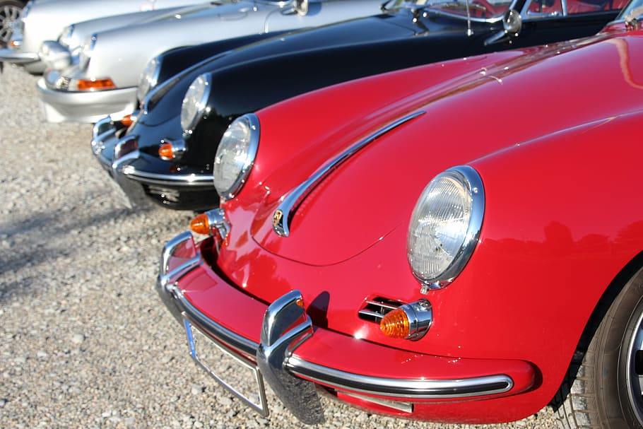 porsche, front headlight, spotlight, lighting system, mode of transportation HD wallpaper
