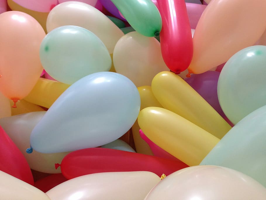 Balloons, Party, Colors, multi colored, human body part, large group of objects HD wallpaper