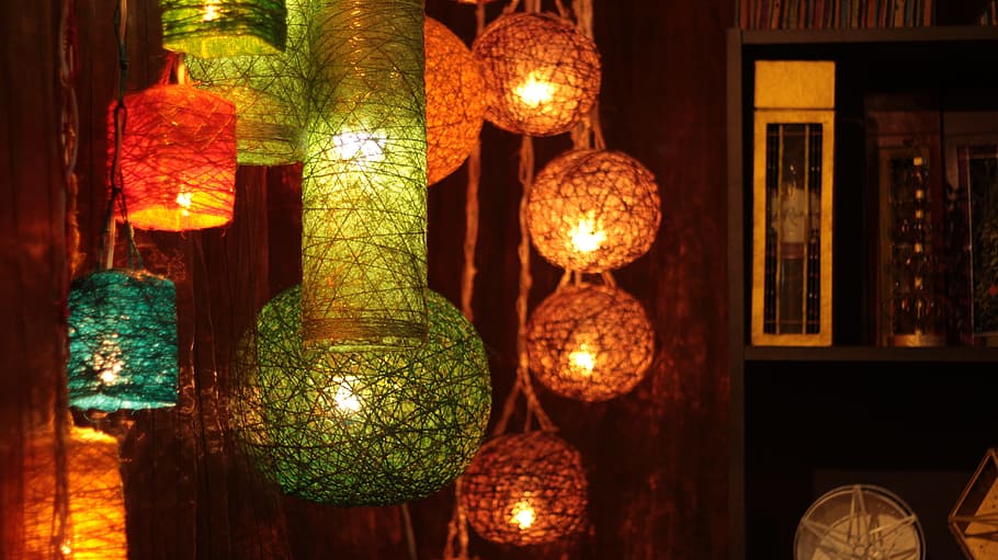 Lights, Warm, Lighting, Ornament, decoration, craft, decorative HD wallpaper