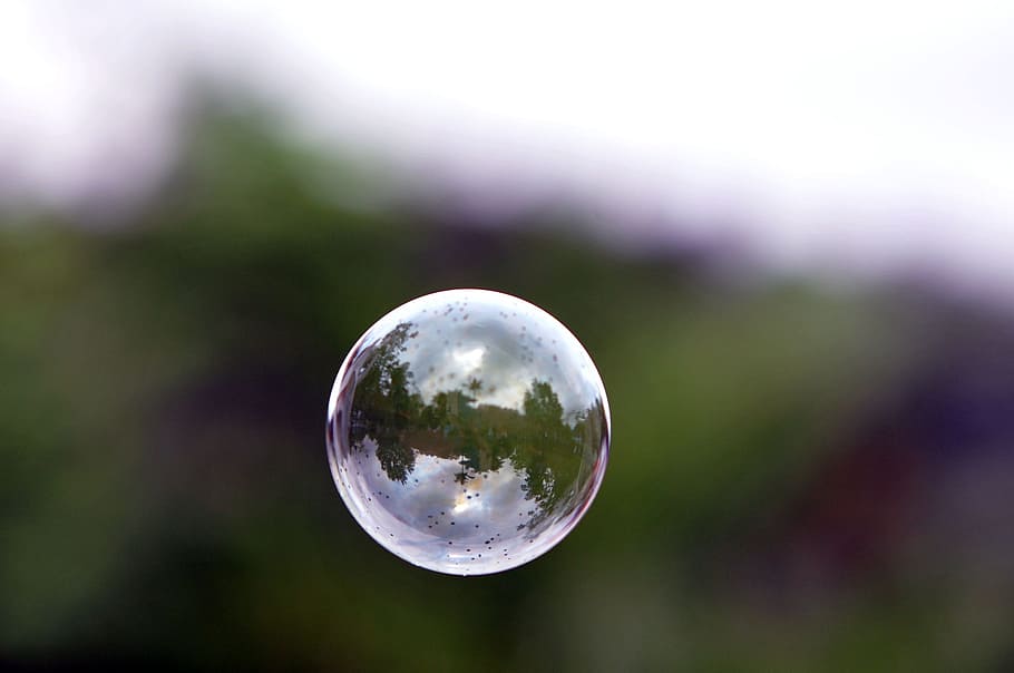 Pop, Fly, little, sphere, reflection, circle, crystal ball HD wallpaper