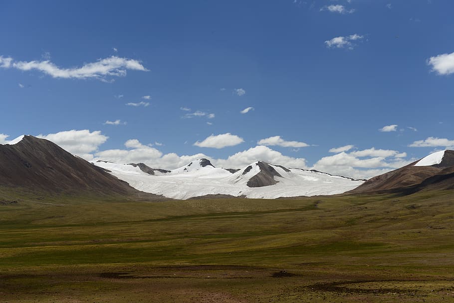 snow mountain, prairie, nature, landscape, scenics, environment HD wallpaper