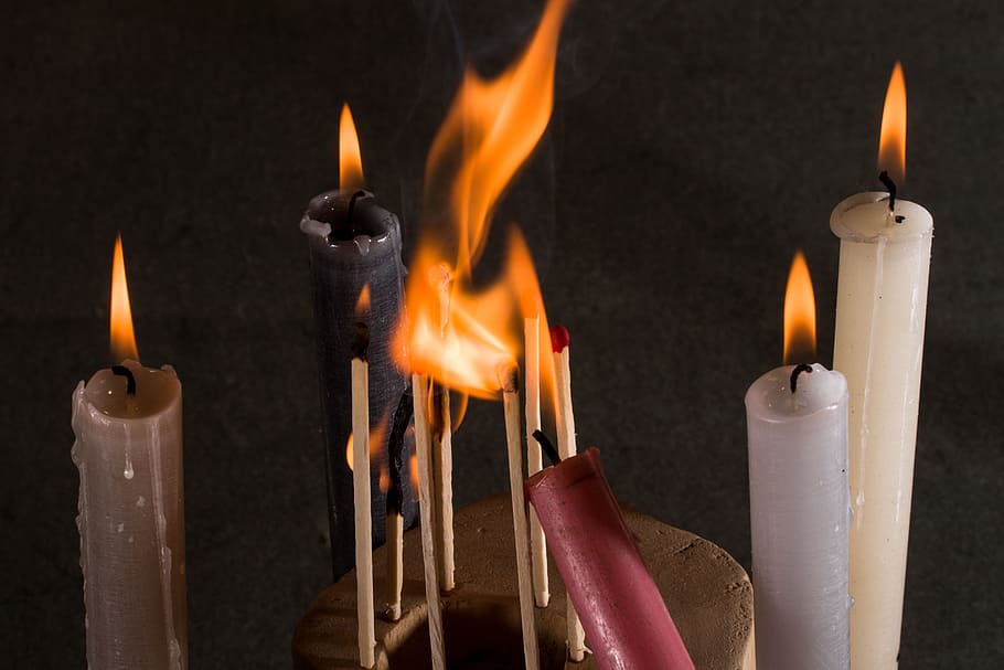 Candles, Matches, Kindle, Fire, Fire, Flame, fire - natural phenomenon HD wallpaper