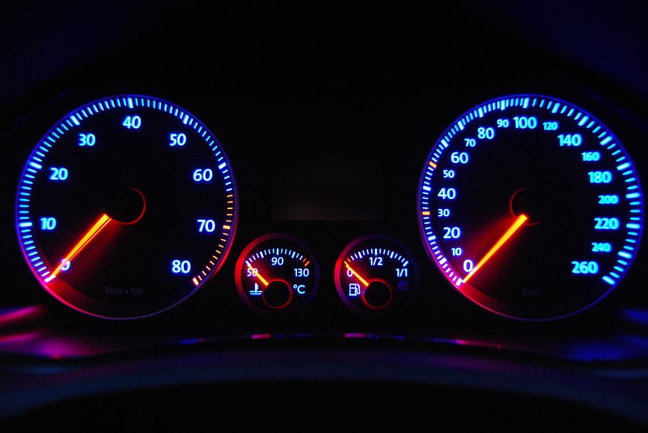 auto, speedometer, tachometer, dashboard, transportation, control panel HD wallpaper